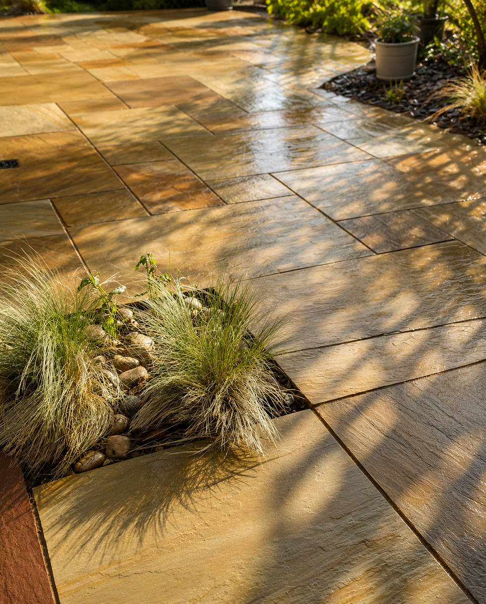 Sandstone Patio in Godalming, Surrey