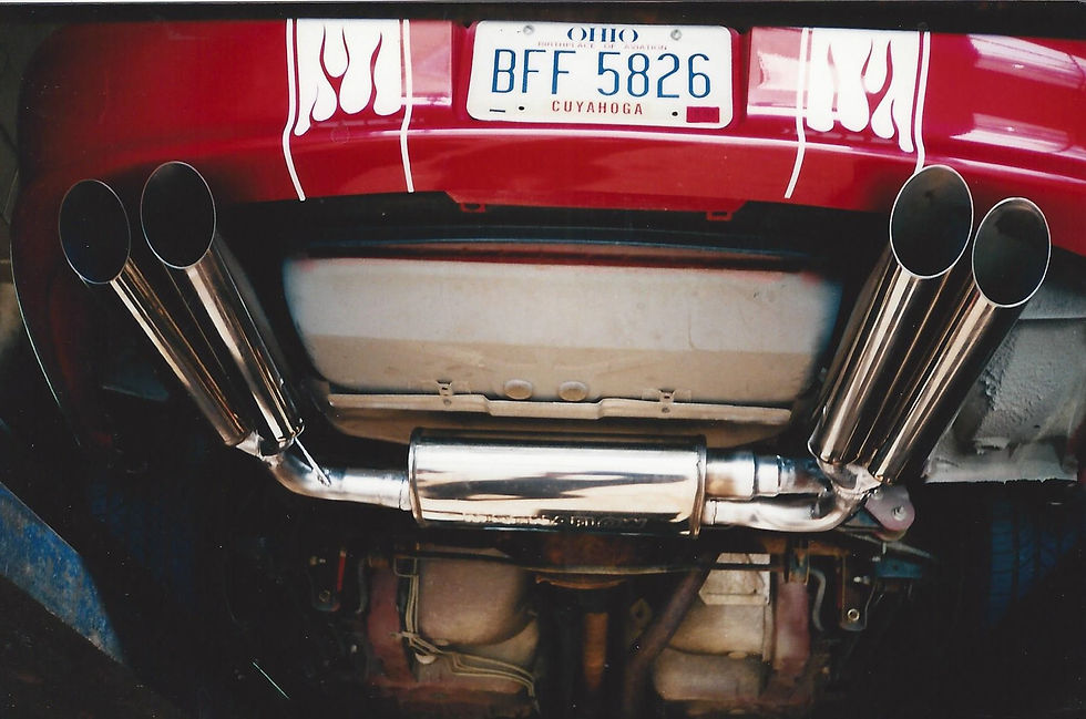 Custom Exhaust and Converter Camero