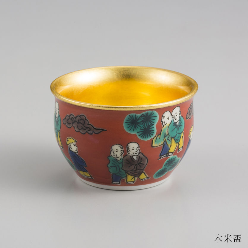 縮圖：日本 箔一 九谷烧 古九谷杯/木米杯/八郎杯/永乐杯/庄三杯/吉田屋杯 金箔陶瓷茶杯 酒杯 杯子 清酒杯 礼品（表示价格是日元）