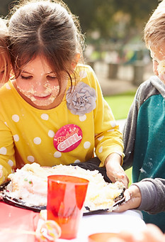 Kids at birthday party