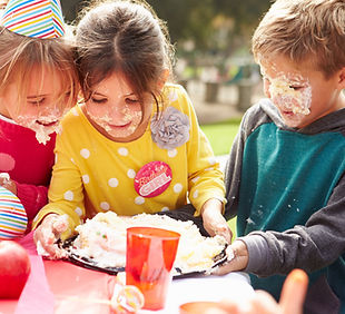 Kids at birthday party