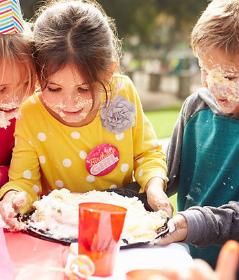 Kids at birthday party