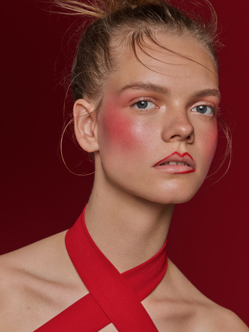 Digital image refinement for hair, makeup, and cosmetics advertising.