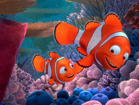 padre e hijo de buscando a nemo