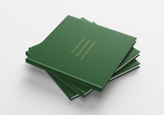 Narang Realty Courtyard Thane coffee table book cover — luxury real estate print collateral design Mumbai | Pavan Java Studio