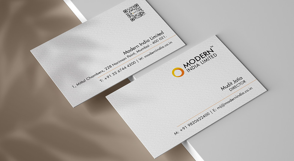 Modern India Limited Business Card