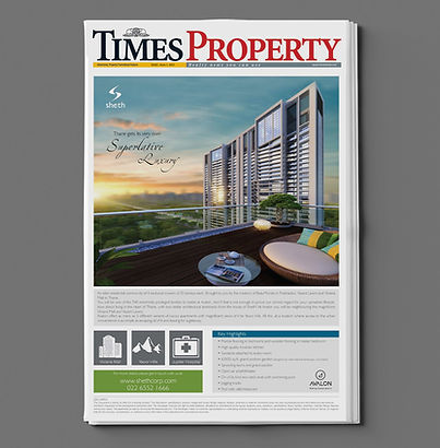 Sheth Developers - Avalon Newspaper Ad