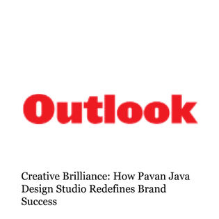 Pavan Java Studio featured in Outlook India — creative brilliance and brand success article