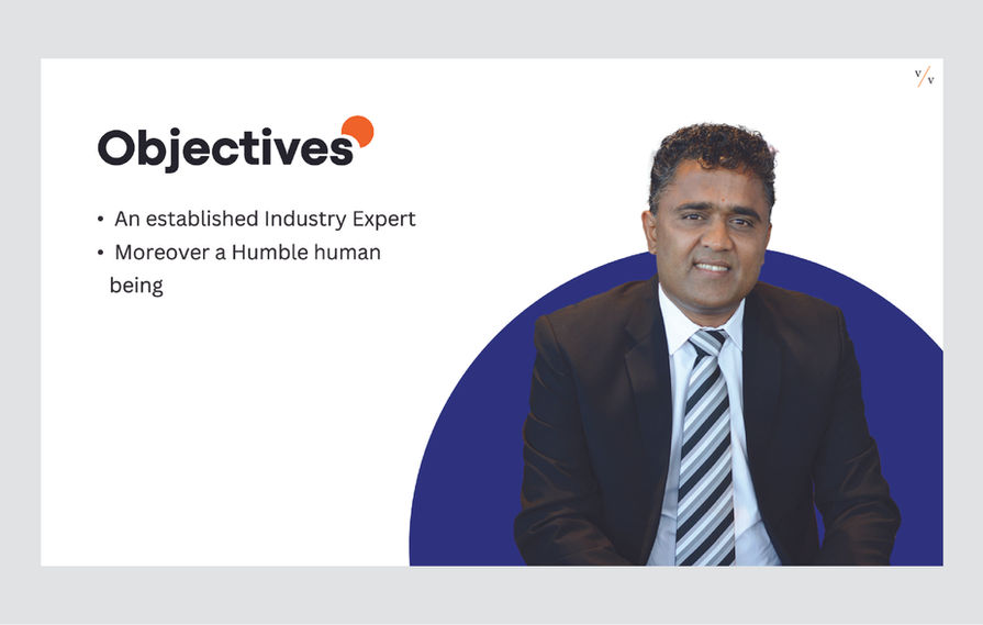 Personal branding objectives slide for diamond industry leader — campaign design Mumbai India | Pavan Java Studio