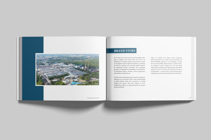 Banswara Syntex Ltd. brand manual showcasing logo architecture and typography by Pavan Java Studio