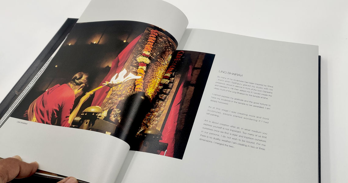 Satish Gupta Zen Thunder Zen Silence coffee table book design – Pavan Java Studio Mumbai