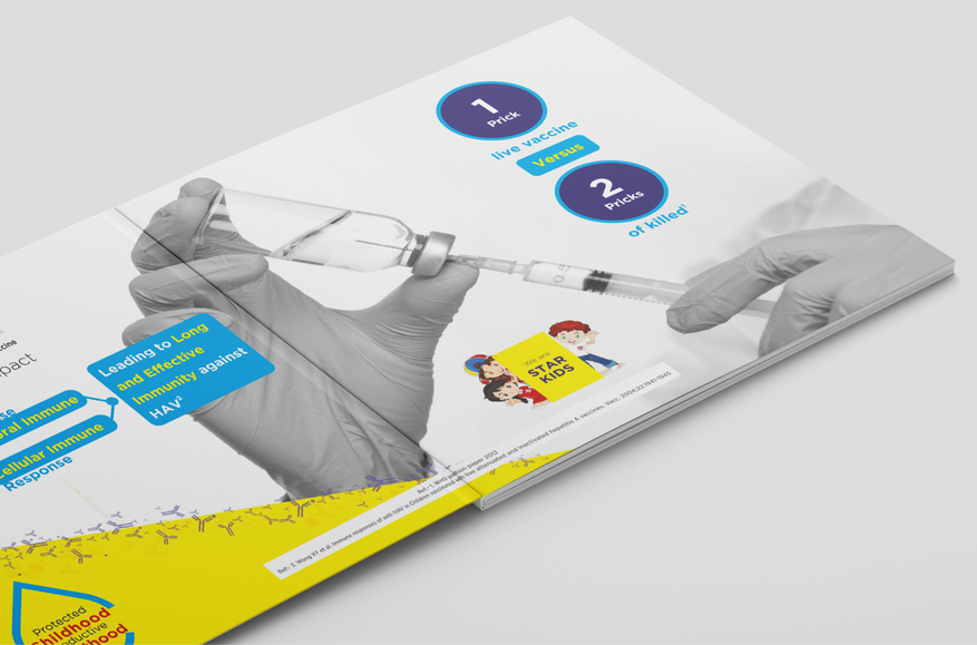 Wockhardt Biovac vaccine visual aid for medical representative – Pavan Java Studio Mumbai