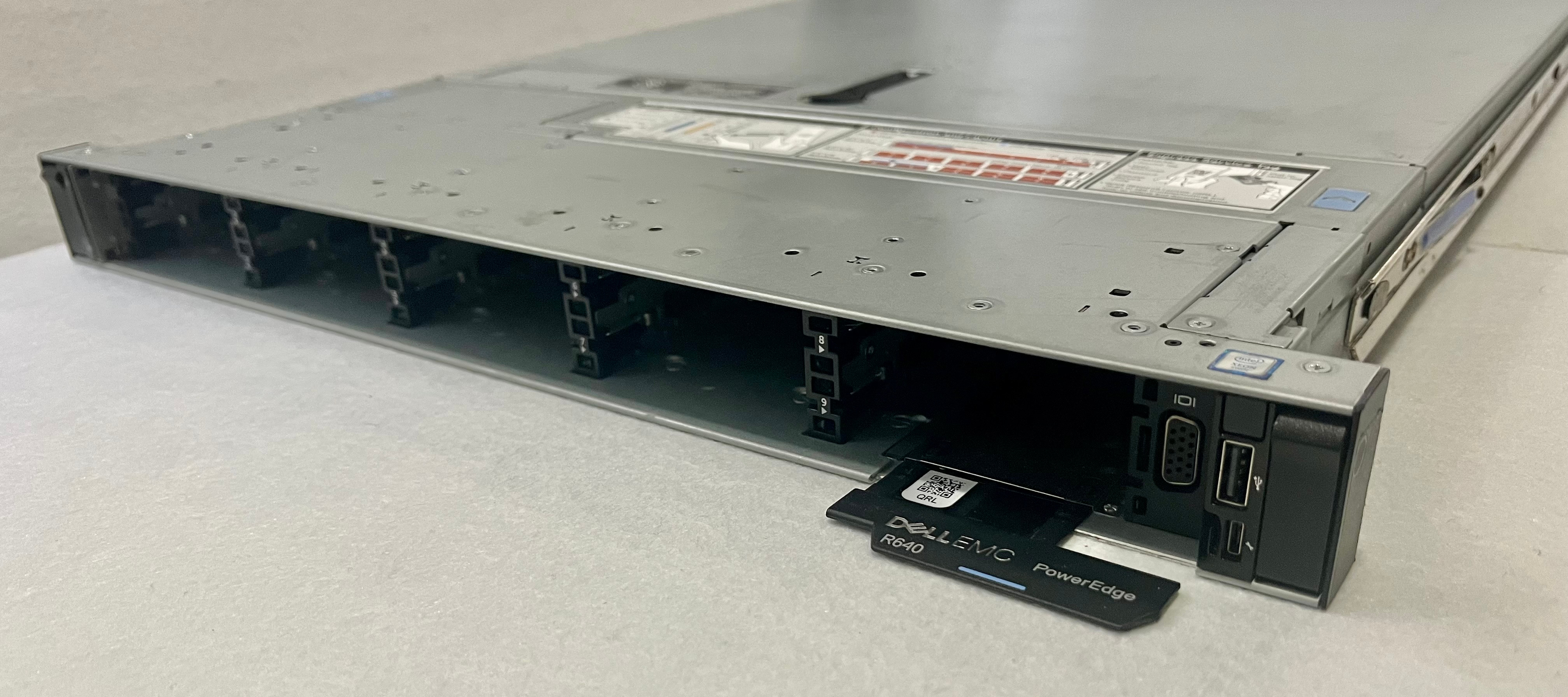 Dell PowerEdge R640 Server w/ 768GB DDR4 RAM 2x Xeon Gold 6140 PERC H740P