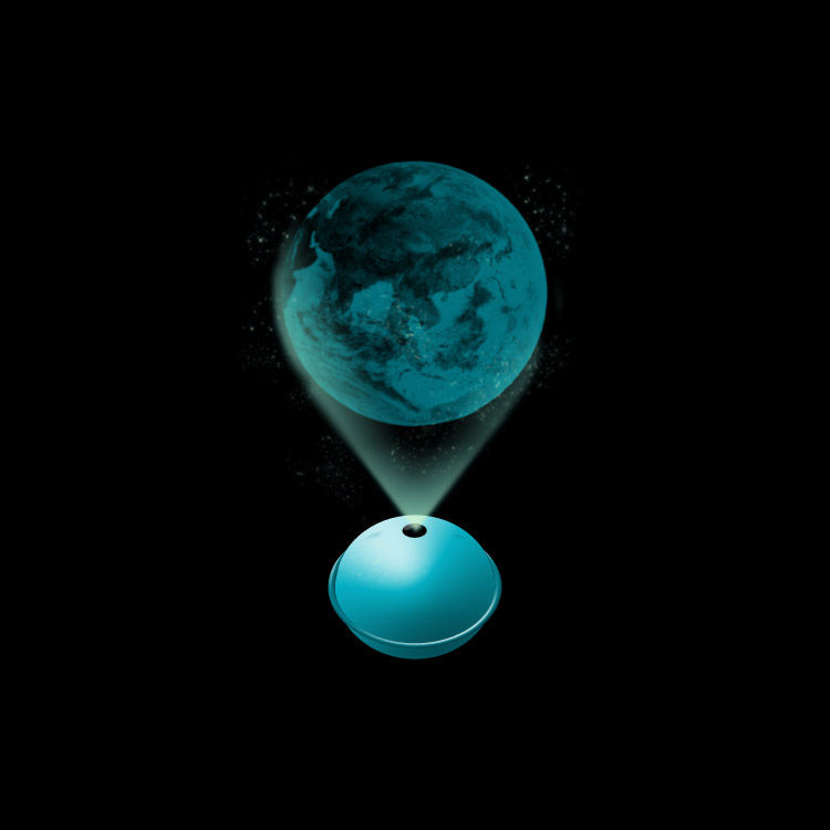 Projected Earth Art