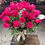 サムネイル： 51 HOT PINK PREMIUM Roses in Heavy Duty Vase 