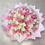 Thumbnail: 101 Roses Premium Baby pink and white BIG BOUQUET 
