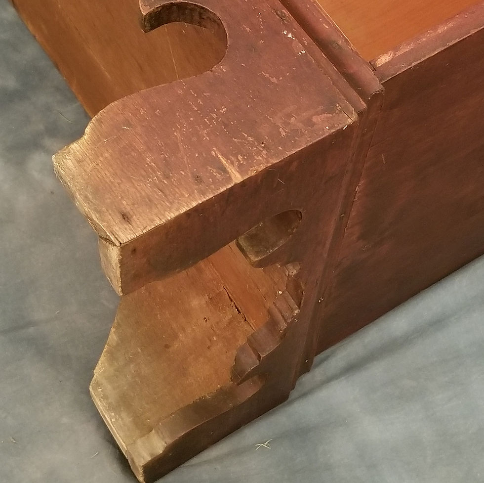 Thumbnail: (4280) New England Chippendale Tall Chest - Original Hardware and Finish.