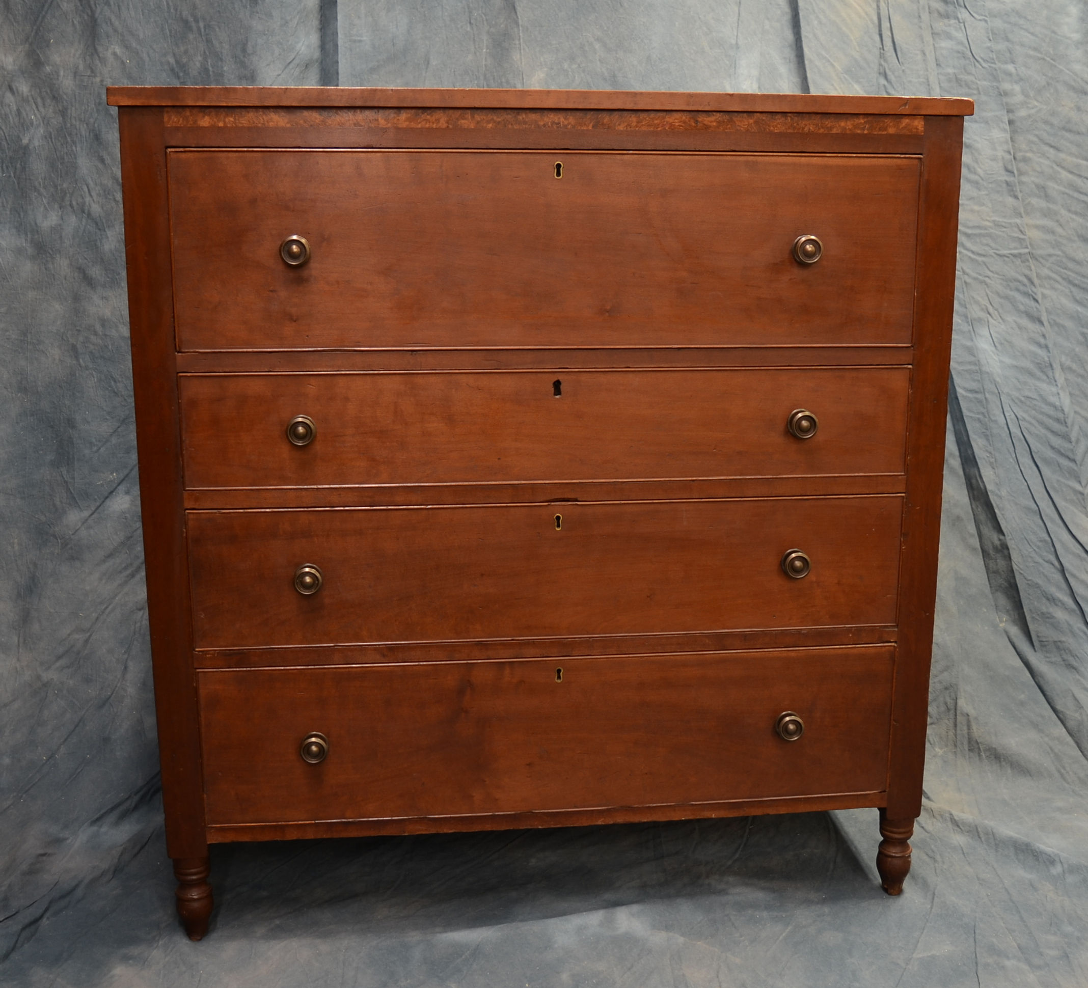 SOLD Antique Four Drawer Sheraton Chest (1913)