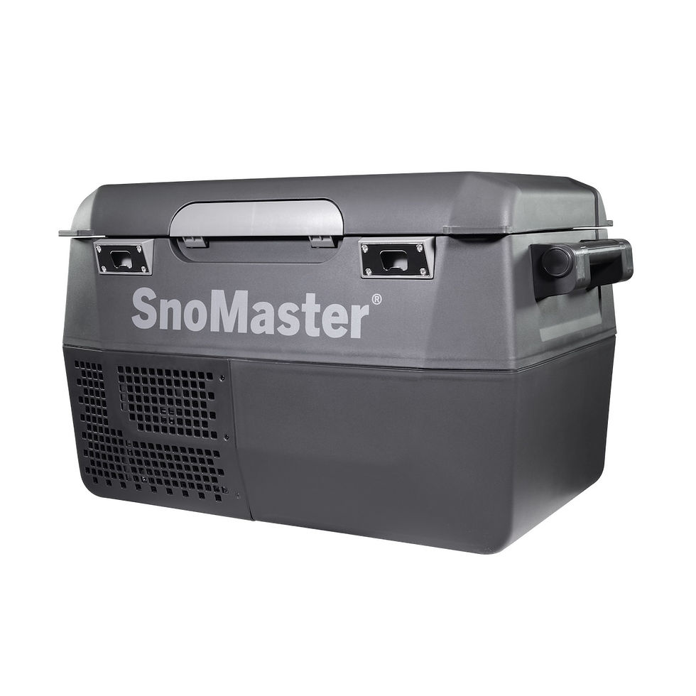 Thumbnail: 25.2L Plastic Portable Fridge/Freezer DC With 220V Power Adapter - Grey