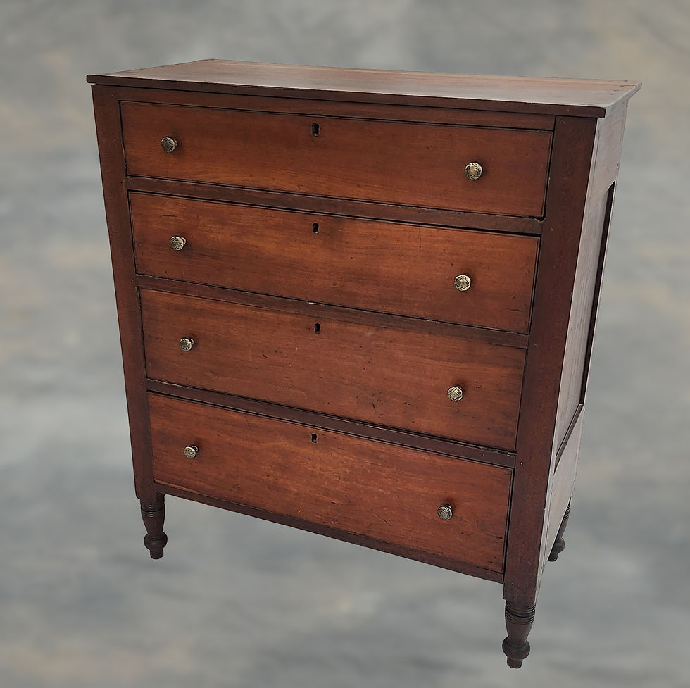 4869 Four Drawer Sheraton Chest