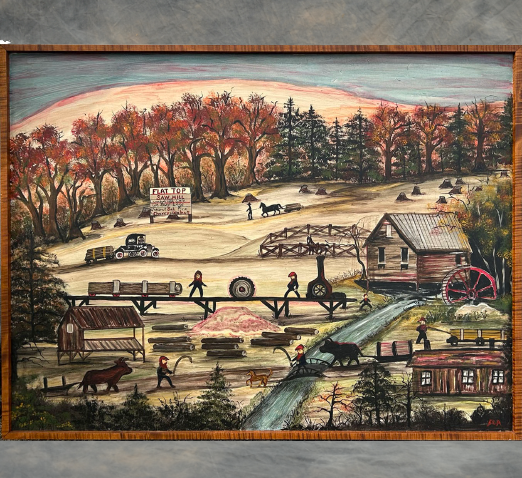 SOLD Reproduction Painting Of Flat Top Mountain West Virgin(3515)