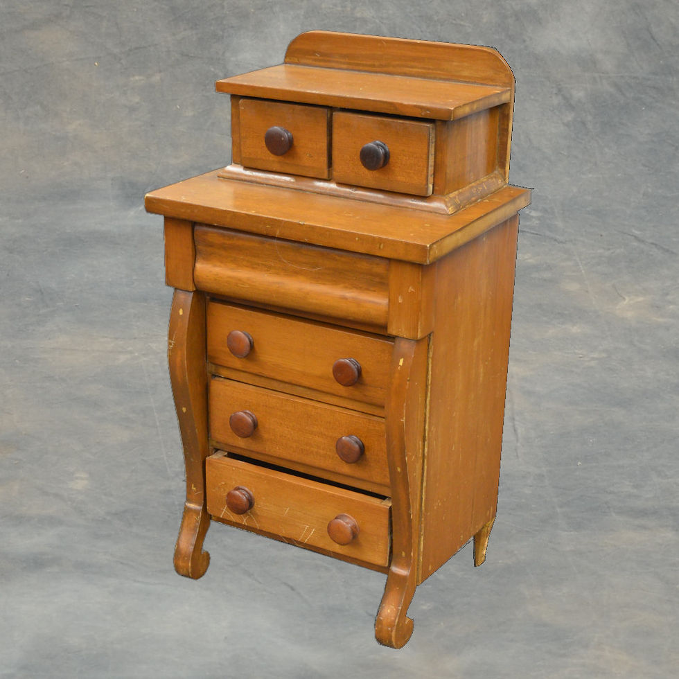 Thumbnail: SOLD Antique Miniature Empire Chest (2000)