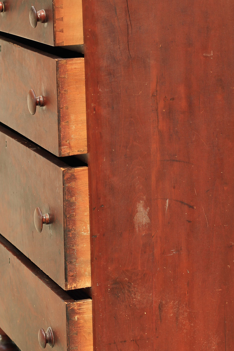 Thumbnail: SOLD Antique Walnut Veneered Empire Chest  (2725)