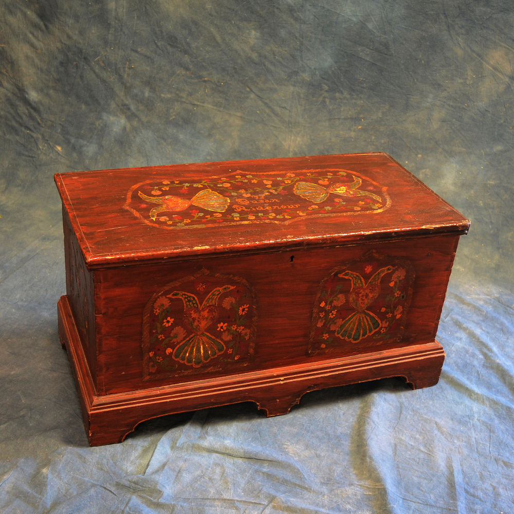 SOLD Antique Small Blanket Chest  (1705)