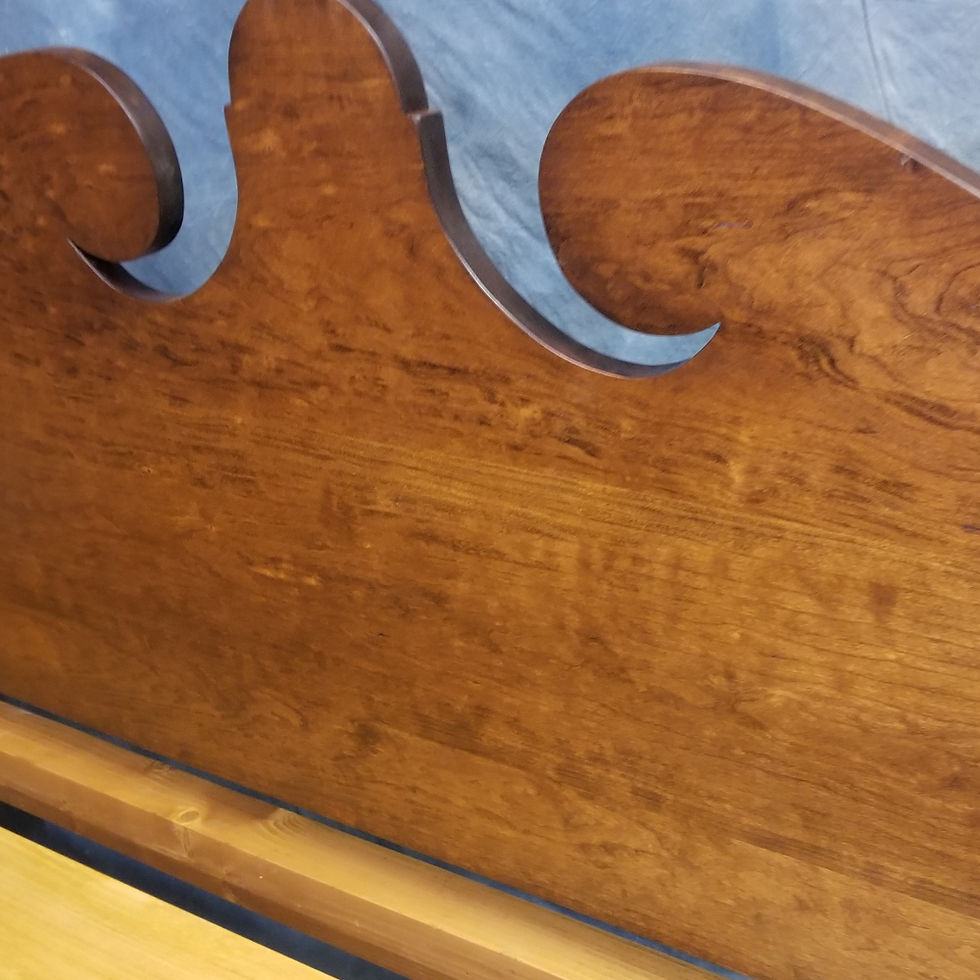 Thumbnail: SOLD Antique New Bed Cherry Wood   (2489)