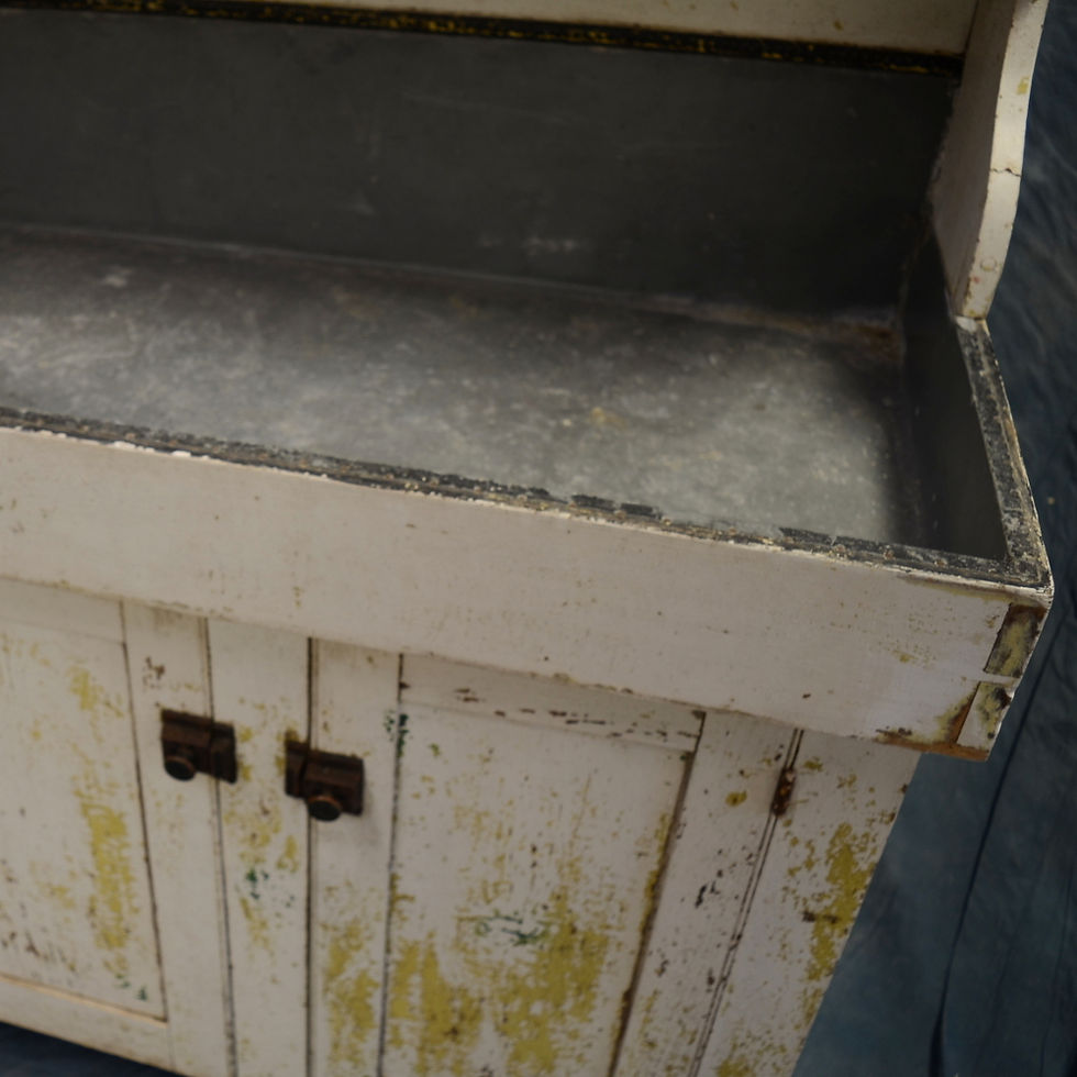 Thumbnail: SOLD Antique Two Piece Dry Sink Cupboard (1920)