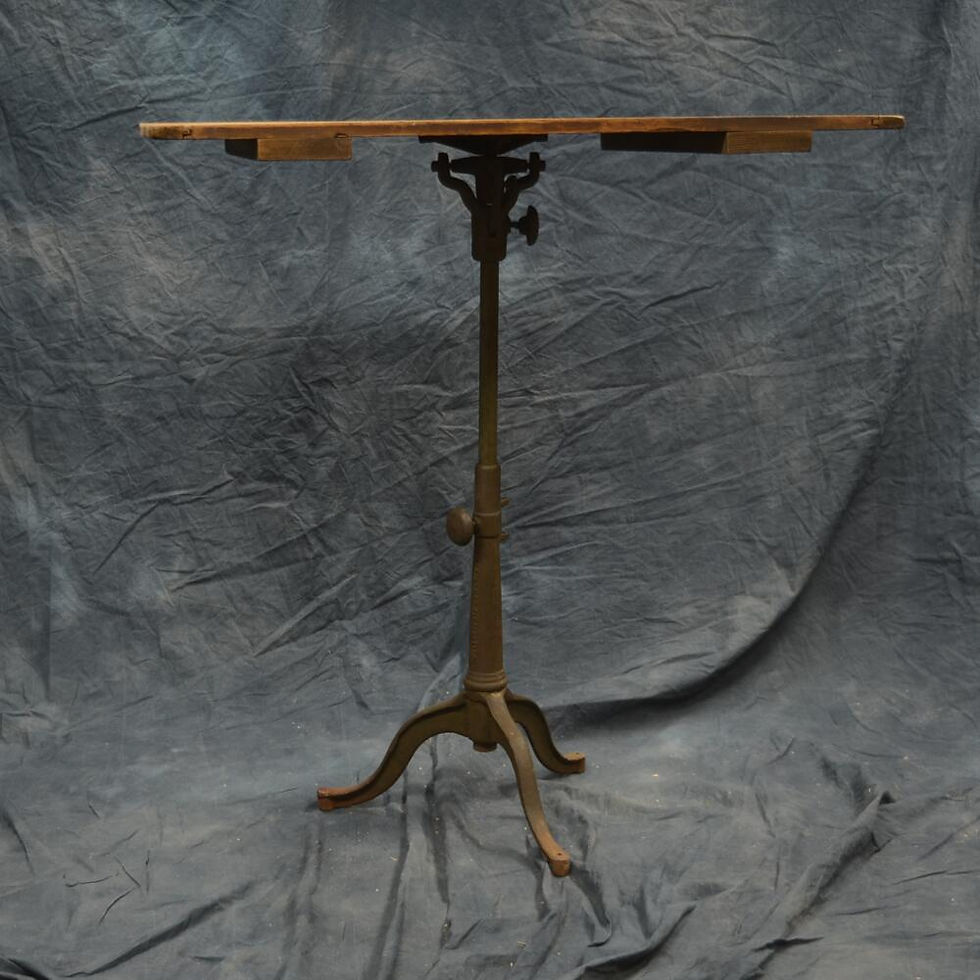 Thumbnail: SOLDAntique Tripod Drafting Table (1434)