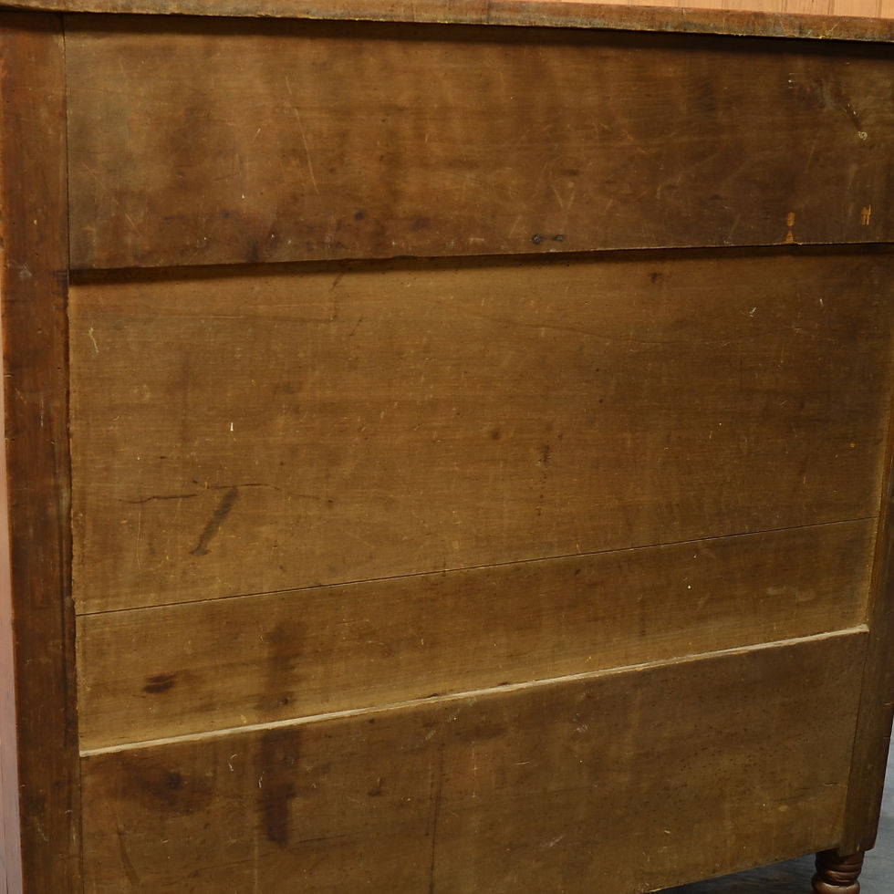 Thumbnail: SOLDAntique Cherry Sheraton 5 Drawer Chest of Drawers (2225)