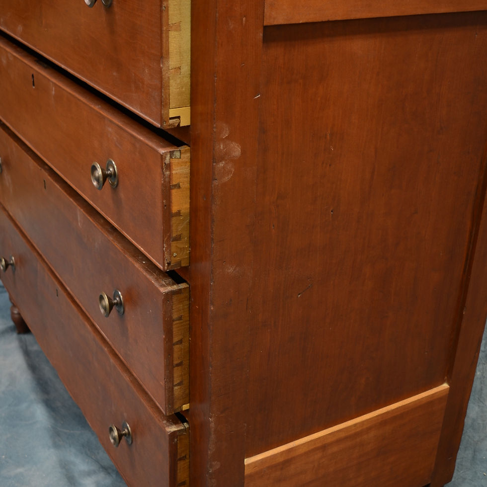 Thumbnail: SOLD Antique Four Drawer Sheraton Chest (1913)