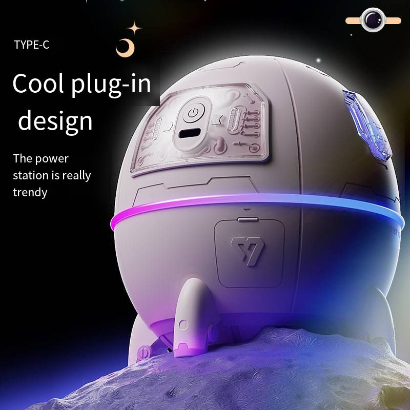 Thumbnail: Astronaut Mini Humidifier with Colourful Night Light – 220 ml