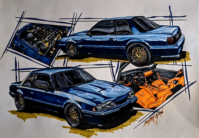 david kedrow xstatic detroit concepts mustang render