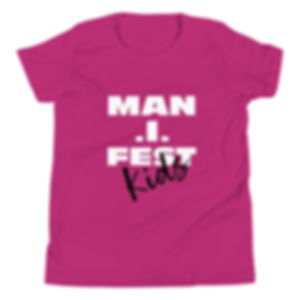 Man.i.fest Kids Youth Short Sleeve T-Shirt copy