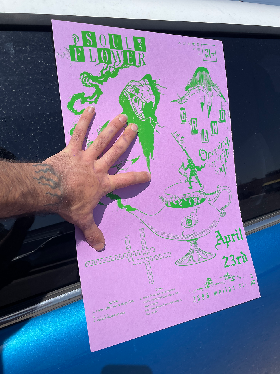 Thumbnail: 13 x 19 soulflower opening print 