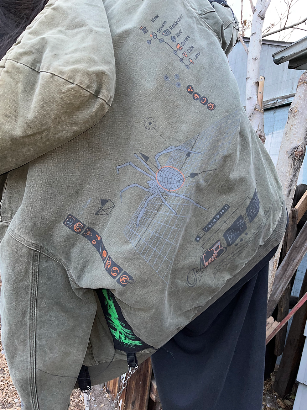 Thumbnail: XL Garage vintage Carhartt jacket (3d charms included)