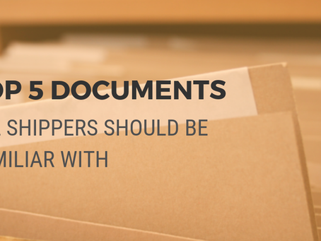 Top 5 shipping documents all shippers should be familiar with in Gold & Minerals trading anctivities