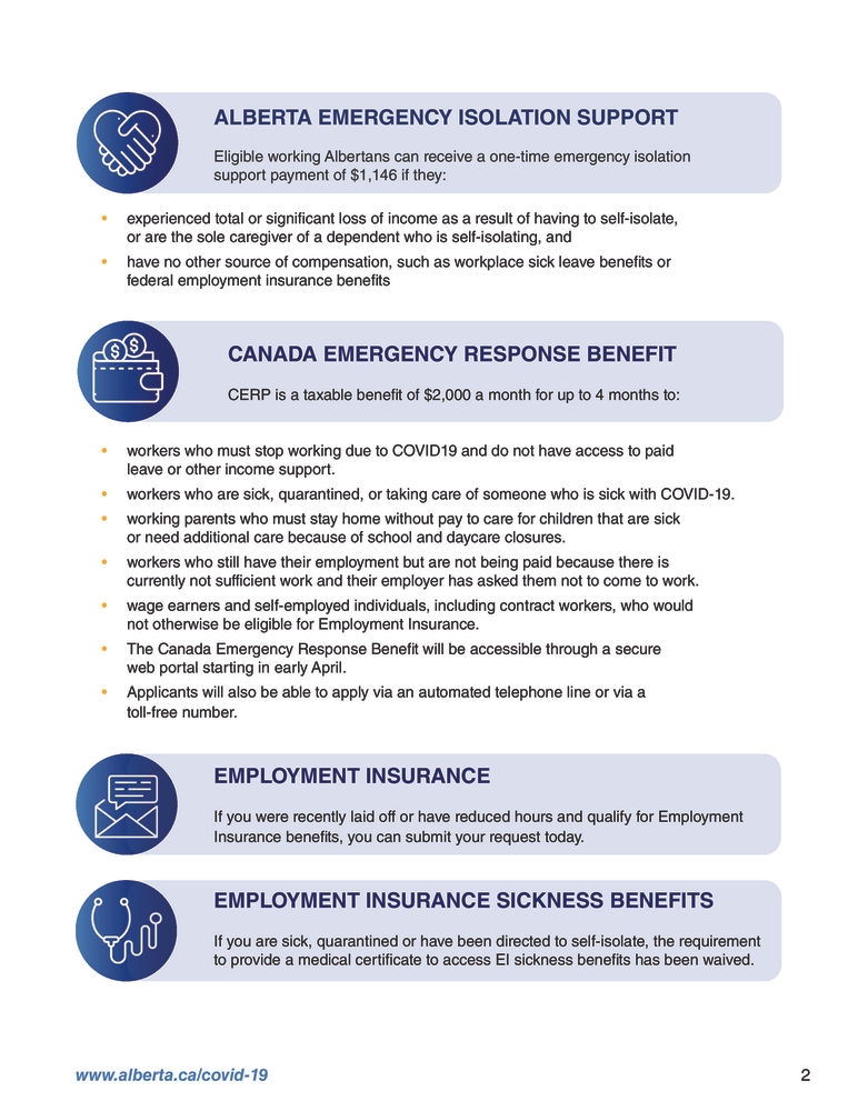 Government of Canada and Province of Alberta Support