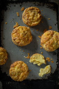 Three cheese scones