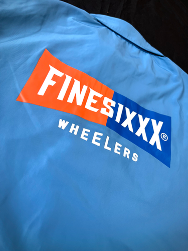 STANDARD LOGO ZIP COACH JACKET - SKY BLUE | FINESIXXX