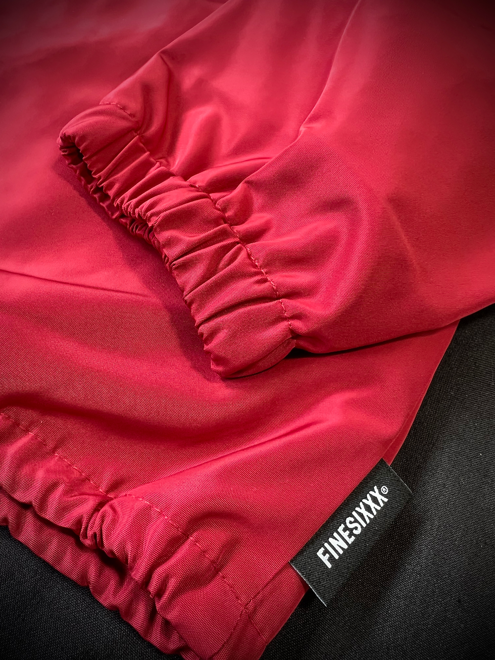 サムネイル： TRADE MARK EMBROIDERY ZIP COACH JACKET - VINTAGE RED