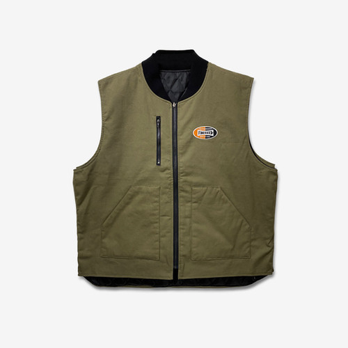 トップス FINESIXXX OVAL LOGO DUCK 2WAY WORK VEST OVAL LOGO DUCK & QUILTING 2WAY WORK VEST - NAVY | FINESIXXX