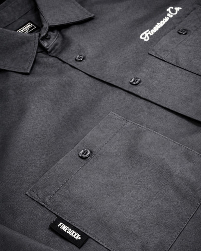 T/C WORK LS SHIRTS - CHARCOAL GRAY | FINESIXXX