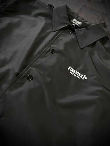 FINESIXXX ブラック コーチジャケット　ファインシックス　アメカジ　XL FINESIXXX × HOODLUM 20TH ANNIVERSARY ITEMS