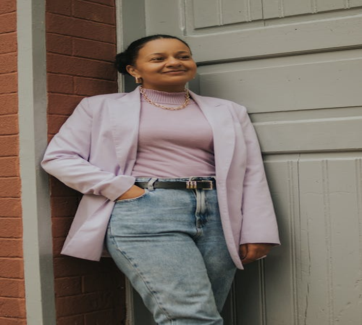 oversized blazer with turtleneck