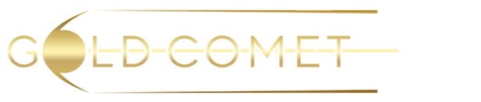 Gold Comet Logo - providing quantum secure CMMC compliant data storage, data sharing, and messaging platform.