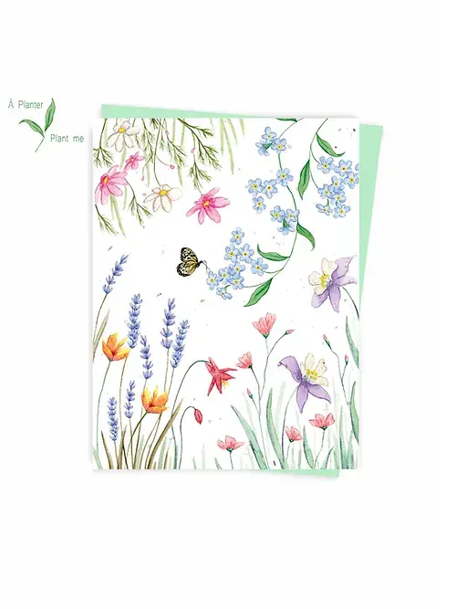 Hobeika - carte plantable fleurs des champs