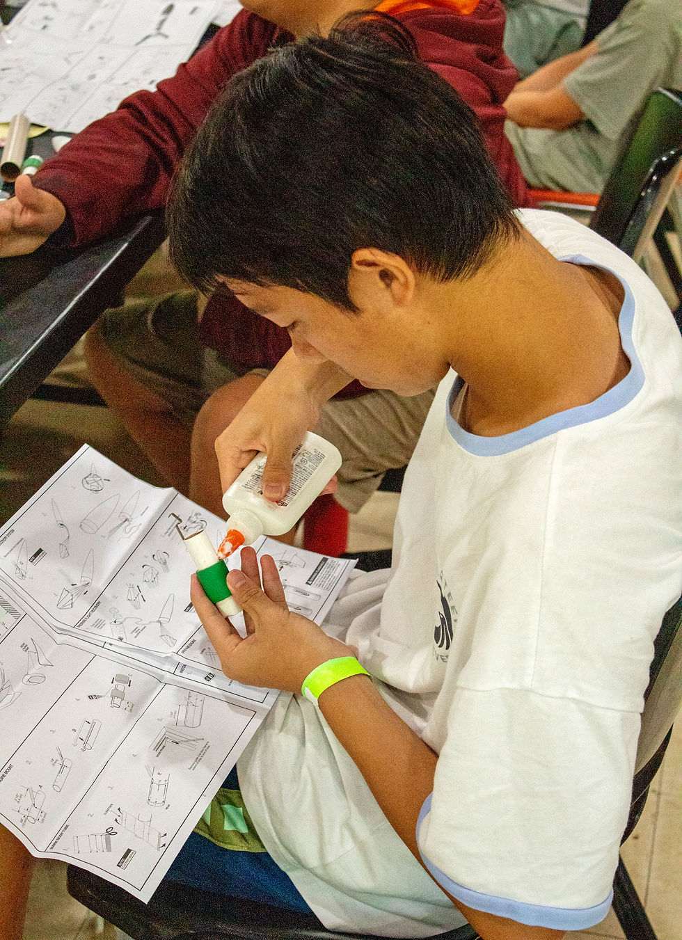 Building Model Rockets at Hidden Valley 4-H Camp